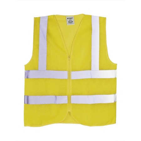 INTERSTATE SAFETY High Visibility Safety Vest - Neon Yellow - Large 40460
